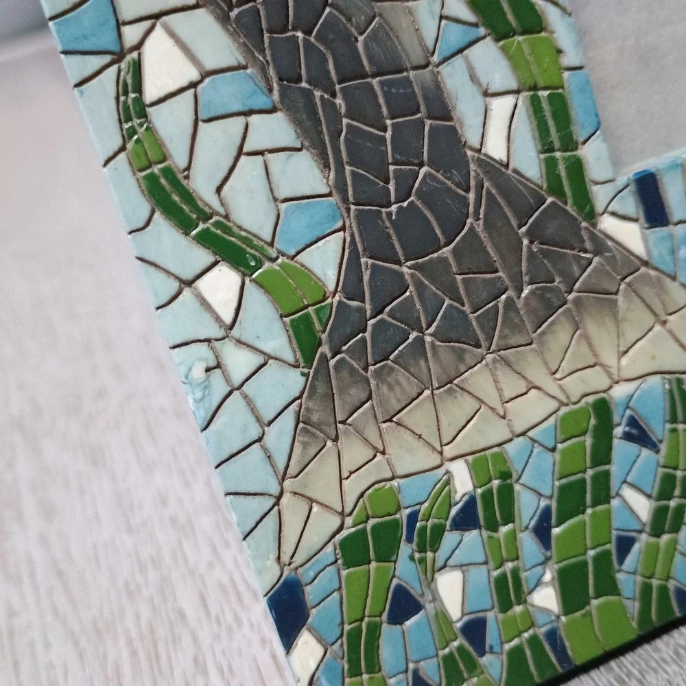 Dolphin Mosaic Look Picture Frame 3 X 3 Inch Picture